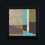 Contemporay Minimalist Painting with Deep Color Gift Box<br><div class="desc">What do you get when you mix a minimalist verve with deep,  rich color? You get this wonderfully contemporary Jennifer Goldberger painting. Plum,  light blue and grey mix together to bring this piece to life. Buy your copy today!</div>