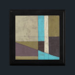 Contemporay Minimalist Painting with Deep Color Gift Box<br><div class="desc">What do you get when you mix a minimalist verve with deep,  rich color? You get this wonderfully contemporary Jennifer Goldberger painting. Plum,  light blue and grey mix together to bring this piece to life. Buy your copy today!</div>