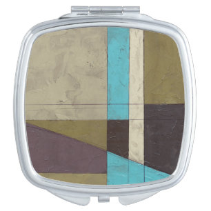 Contemporay Minimalist Painting with Deep Color Makeup Mirror