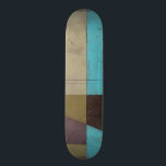 Contemporay Minimalist Painting with Deep Color Skateboard Deck<br><div class="desc">What do you get when you mix a minimalist verve with deep, rich color? You get this wonderfully contemporary Jennifer Goldberger painting. Plum, light blue and grey mix together to bring this piece to life. Buy your copy today!</div>