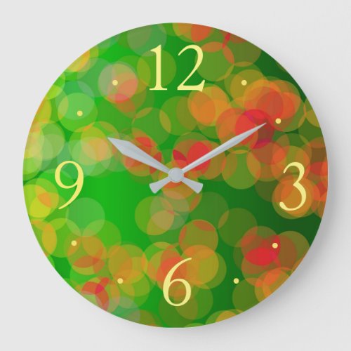 Contempory Bright Autumn Colours  Kitchen Clocks