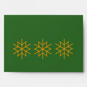 contempory graphic design gold star envelope