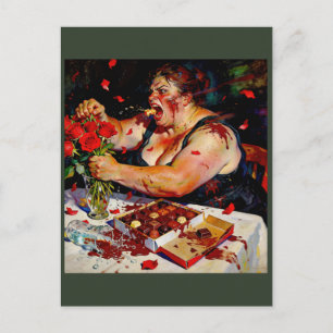 Contempt for Red Roses – A Portrait of Raw Anger Postcard