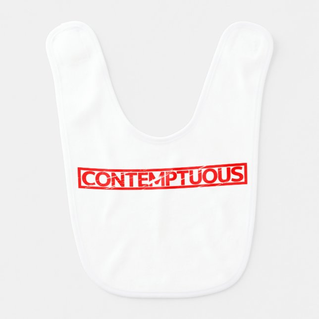 Contemptuous Stamp Baby Bib (Front)