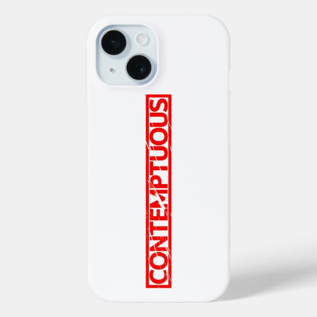 Contemptuous Stamp Case-Mate iPhone Case (Back)