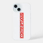 Contemptuous Stamp iPhone 15 Case