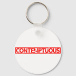 Contemptuous Stamp Keychain