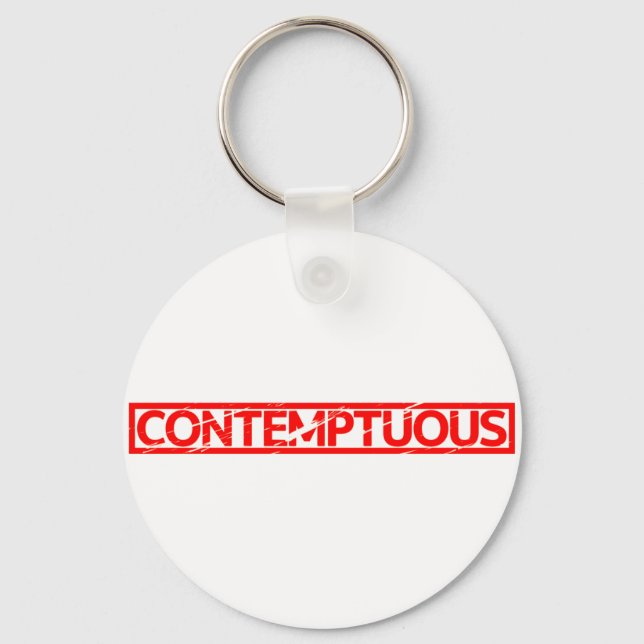 Contemptuous Stamp Keychain (Front)
