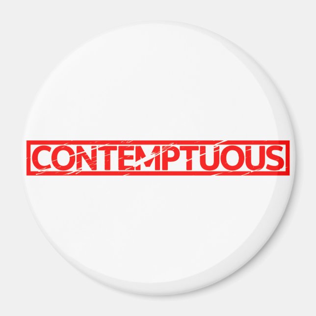 Contemptuous Stamp Magnet (Front)