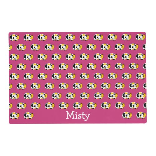 Content Calico and Tabby Cat Reversible Placemat