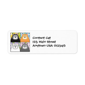 Content Cat Address Label