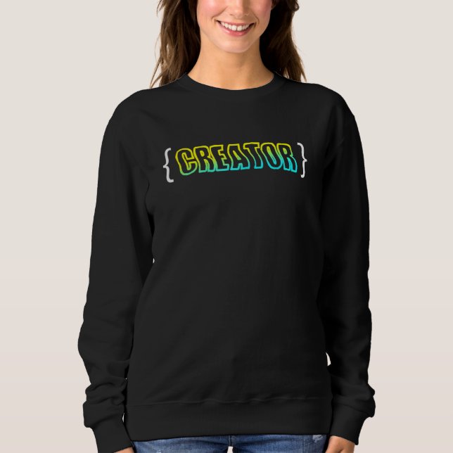Content Creator Blogger Vlogger Influencer Podcast Sweatshirt (Front)