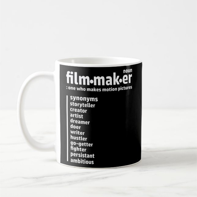 Content Creator Filmmaker Film Maker Social Media  Coffee Mug (Left)