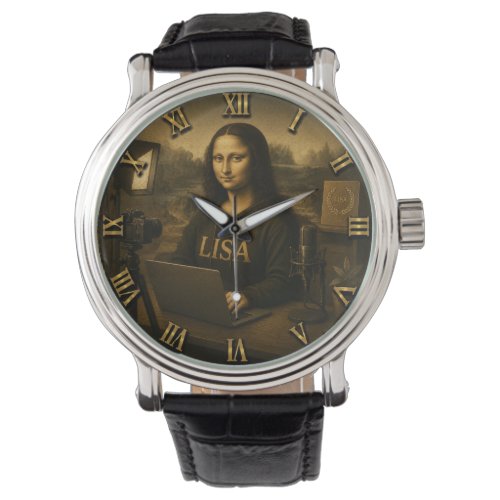 Content Creator Funny Mona Lisa YouTuber Gift Watch
