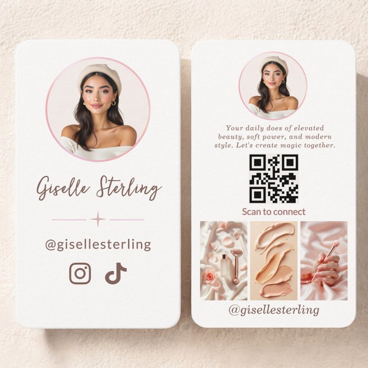 Content Creator Social Media Influencer Business Card