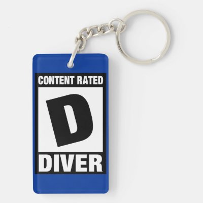 Content Rated D: Diver Keychain