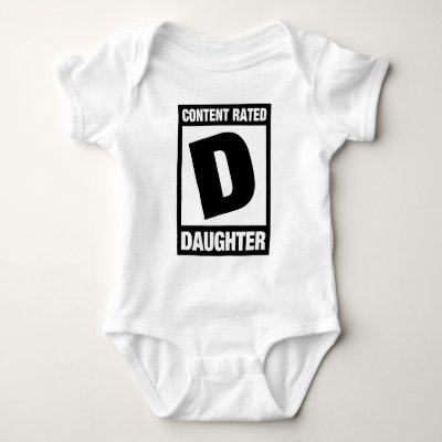 Content Rated Daughter Baby Bodysuit