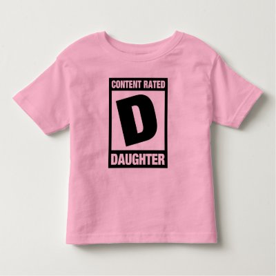 Content Rated Daughter Toddler T-shirt