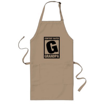 Content Rated Grandpa Long Apron