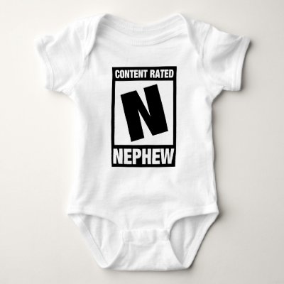 Content Rated Nephew Baby Bodysuit