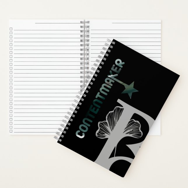 CONTENTMAKER Spiral Notebook Trend Abstract Green (Inside)