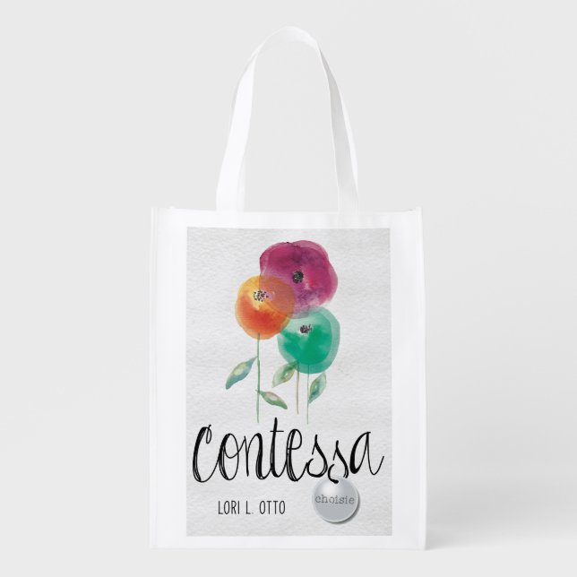 Contessa book cover Reusable Grocery Bag (Front)