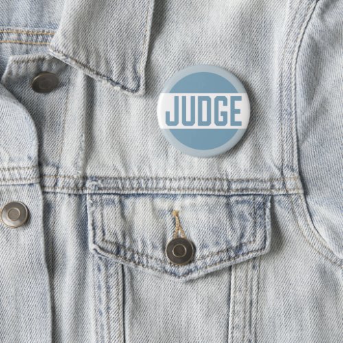 Contest Judge Badge Blue Button