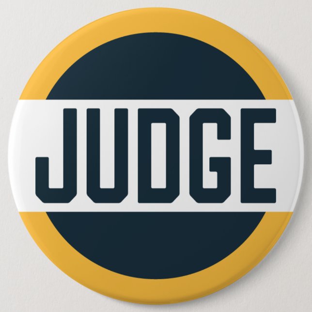 Contest Judge Badge Orange Button (Front)