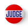 Contest Judge Badge Red White Blue Button