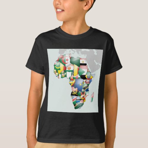 Continent of Africa Beautiful Hello Mama Africa  T_Shirt