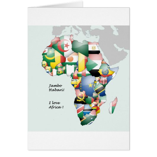Continent of Africa Beautiful Mama Africa Colorful (Front)