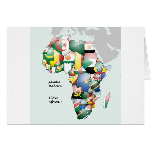 Continent of Africa Beautiful Mama Africa Colorful (Front Horizontal)