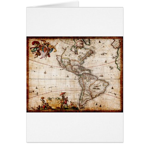 Continent of America Old Map