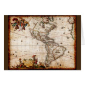 Continent of America Old Map (Front Horizontal)