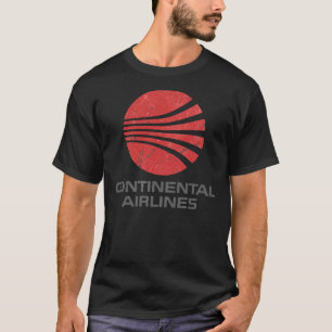 Continental Airlines Vintage Aviation Classic T-S T-Shirt