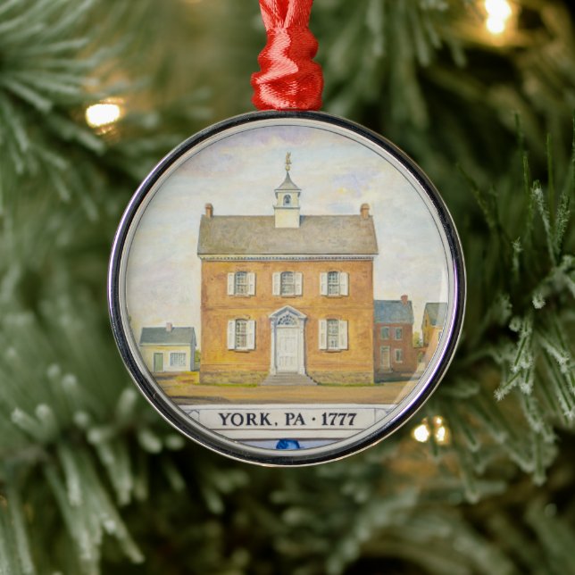 Continental Congress in York Metal Ornament (Tree)