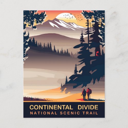 Continental Divide National Scenic Trail Travel Postcard