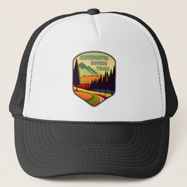 Continental Divide Trail Colors Trucker Hat (Front)