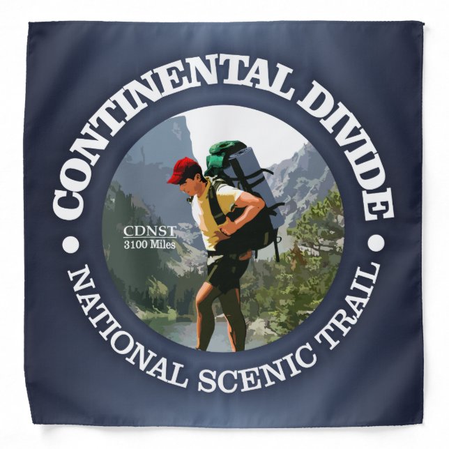 Continental Divide Trail (Hiker C) Bandana (Front)