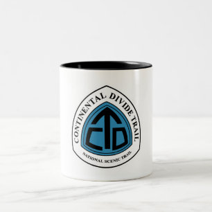 Continental Divide Trail Sign, USA Two-Tone Coffee Mug