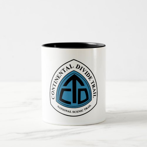 Continental Divide Trail Sign USA Two_Tone Coffee Mug