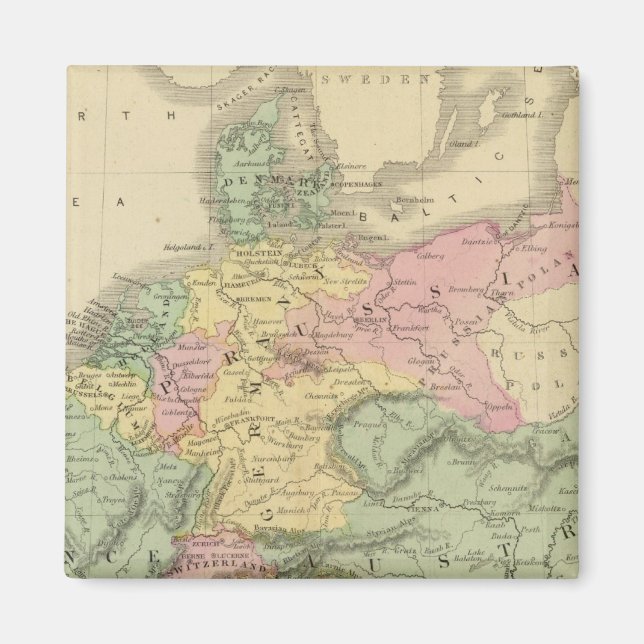 Continental Europe Magnet (Front)