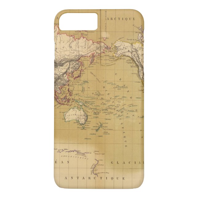Continental Map Case-Mate iPhone Case (Back)