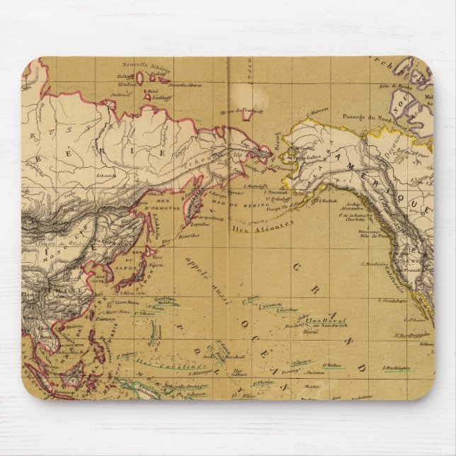 Continental Map Mouse Pad (Front)