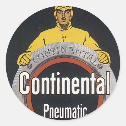 Continental Pneumatic Classic Round Sticker