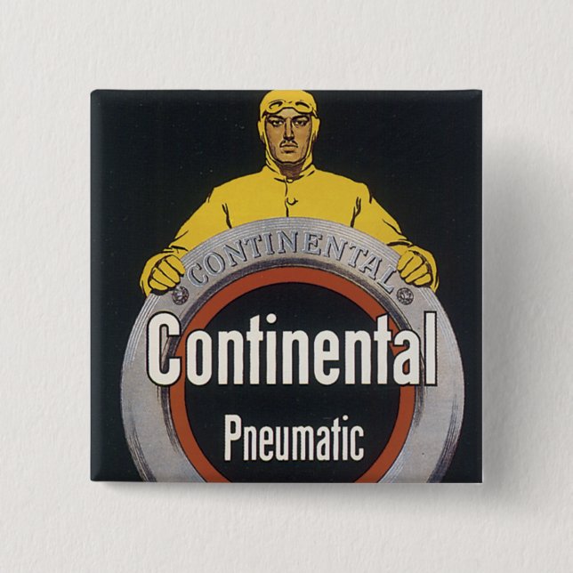 Continental Pneumatic Pinback Button (Front)