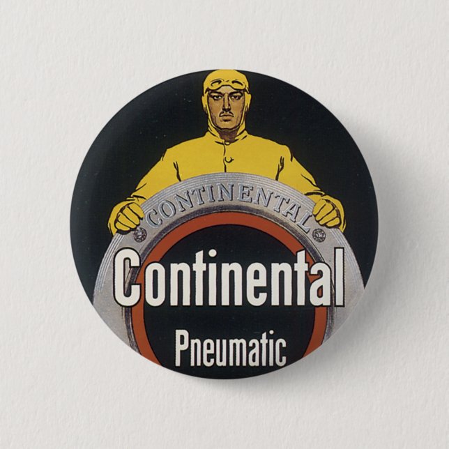 Continental Pneumatic Pinback Button (Front)