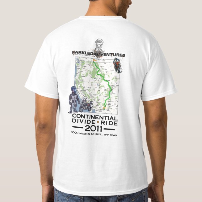 Continential Divide Ride 2011 T-Shirt (Back)
