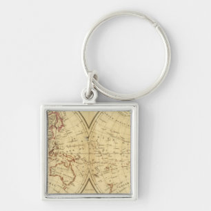 Continents Keychain