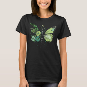 Continue Semicolon Mental Health Awareness Butterf T-Shirt